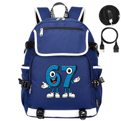Steal a Brainrot 67 Backpack School Notebook Travel Bags
