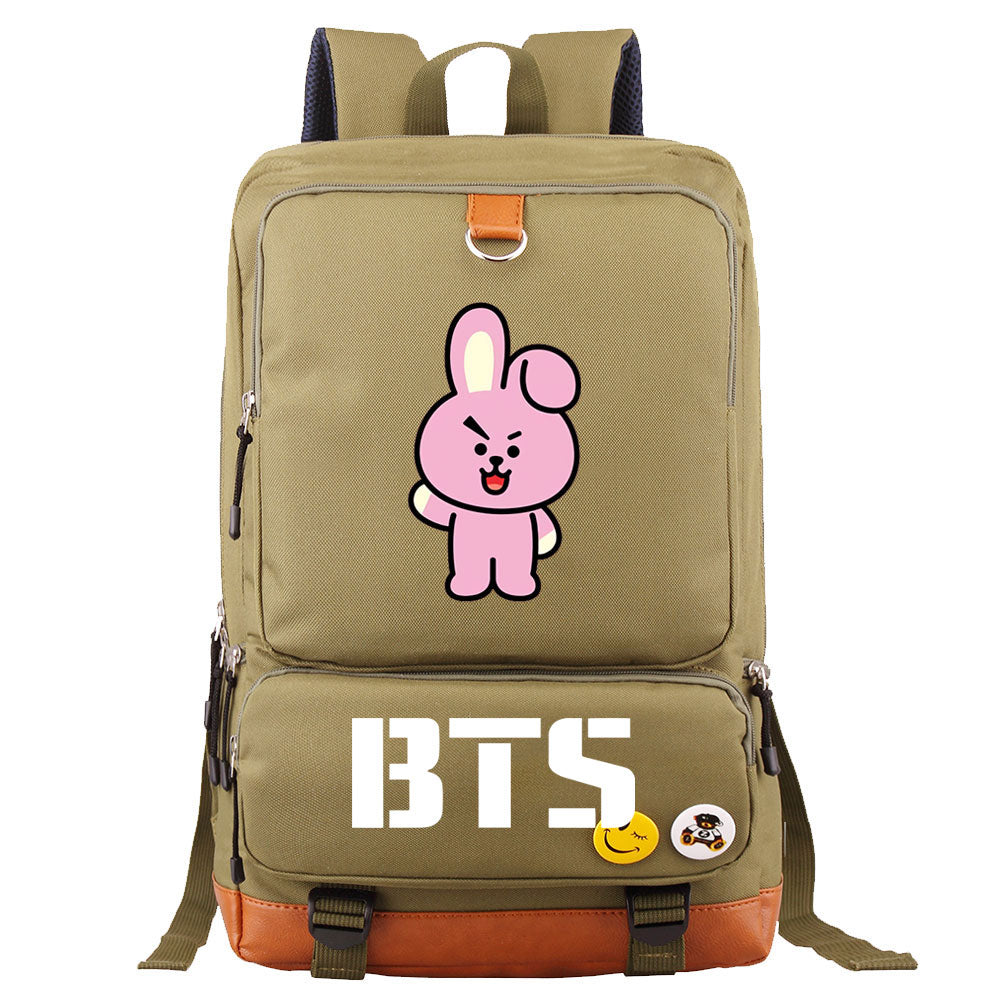 BTS Cooky Proof Backpack NoteBook Laptop School Bag