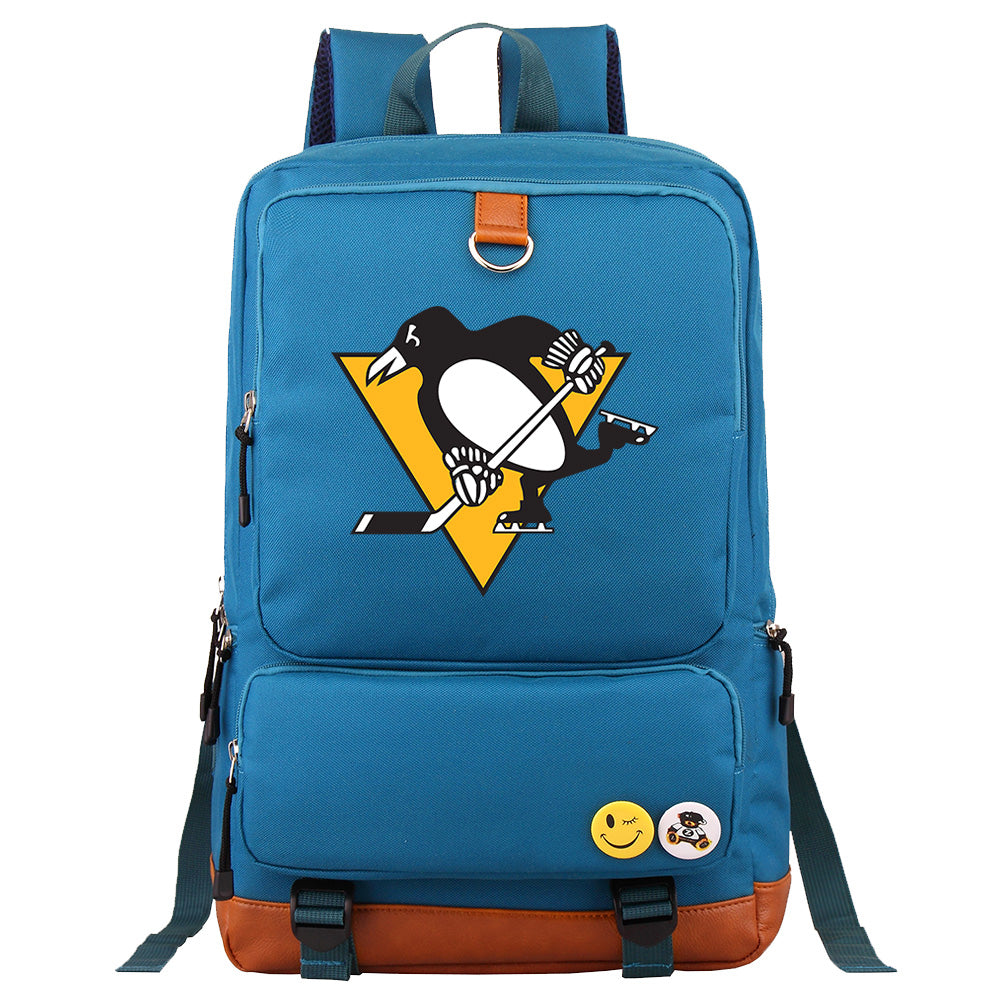 Pittsburgh Penguins Hockey Team Proof Backpack NoteBook Laptop School Bag