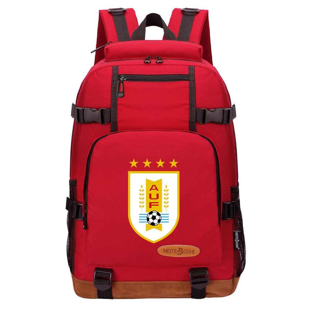 Uruguay National Football Team Waterproof Backpack School Notebook Travel Bag