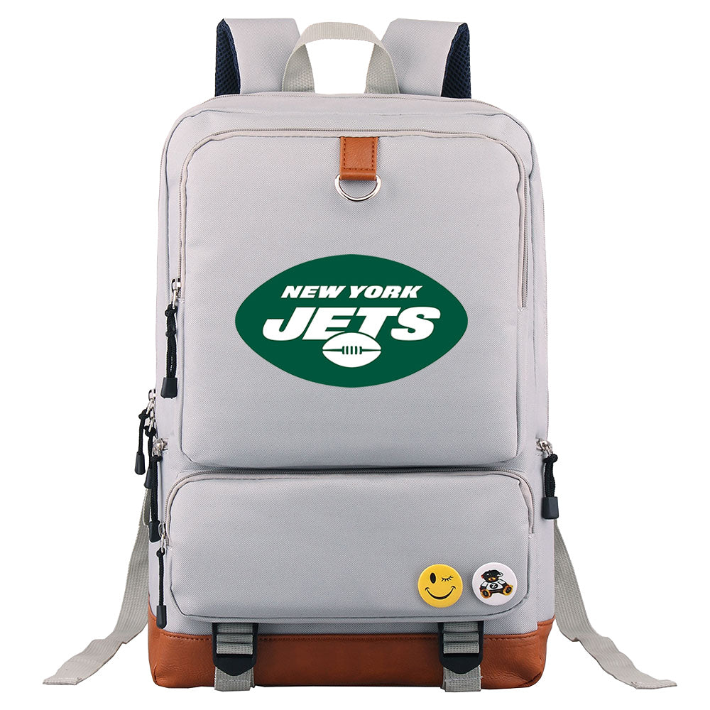 New York Jets Football Team Rugby Proof Backpack NoteBook Laptop School Bag