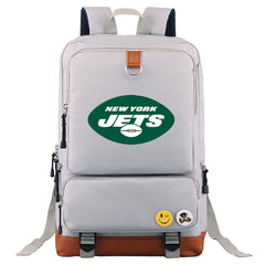 New York Jets Football Team Rugby Proof Backpack NoteBook Laptop School Bag