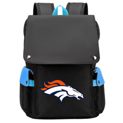 Denver Broncos Football Team Rugby Laptop Backpack Oxford School Bag