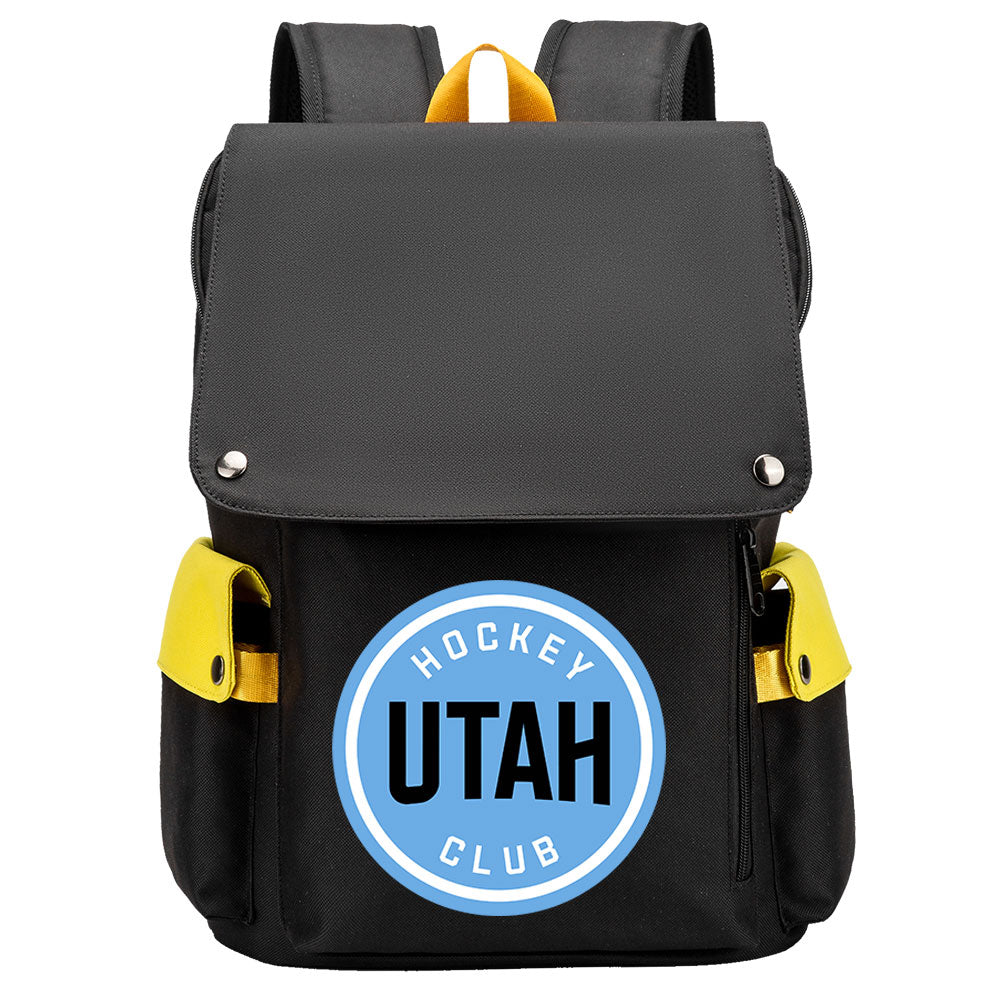 Utah Hockey Club Hockey Team School Backpack Oxford Laptop Bag