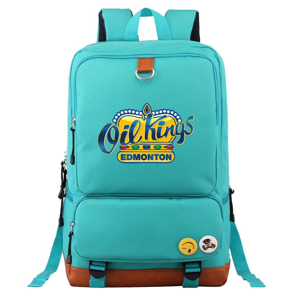 Edmonton Oil Kings Hockey Team Proof Backpack NoteBook Laptop School Bag
