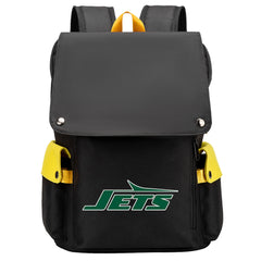 New York Jets Football Team Rugby Laptop Backpack Oxford School Bag