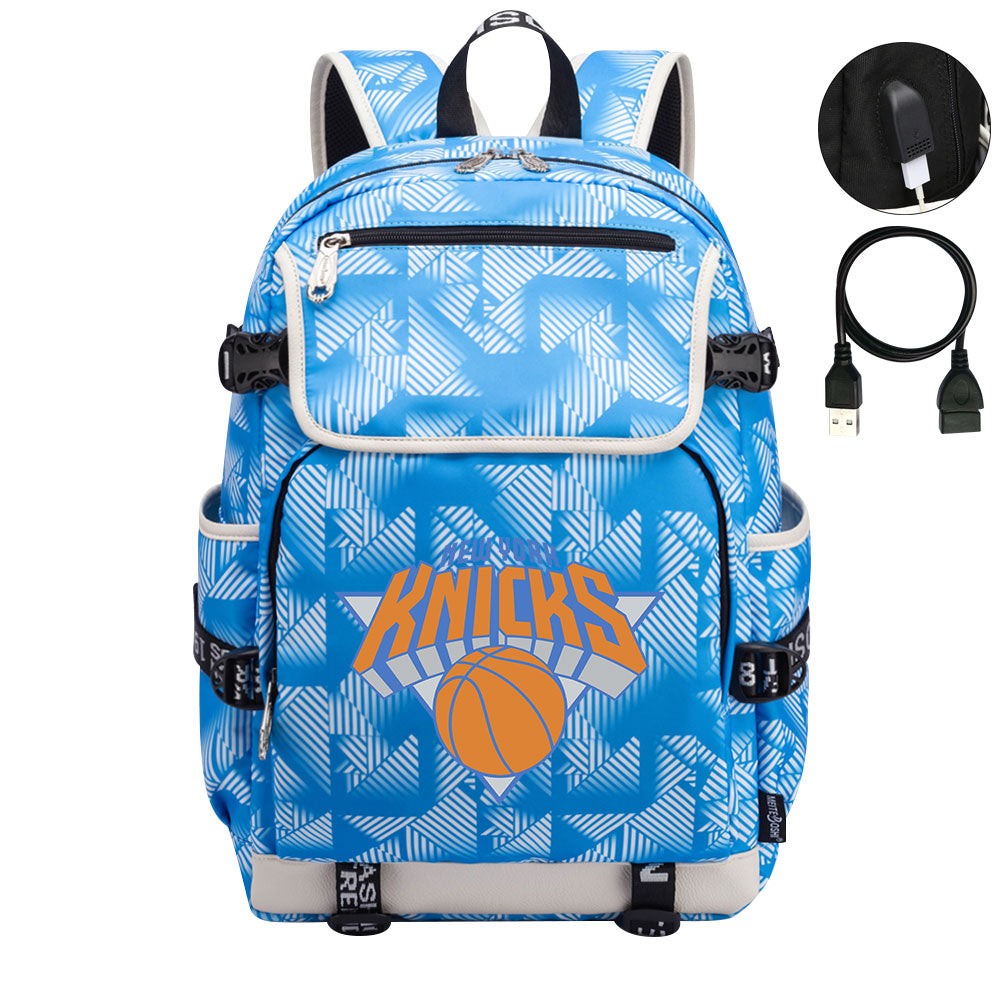 New York Knicks Backpack School Notebook Travel Bags