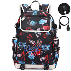LA Dodgers Backpack School Notebook Travel Bags