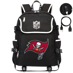 Tampa Bay Buccaneers Football Rugby Backpack School Notebook Travel Bags