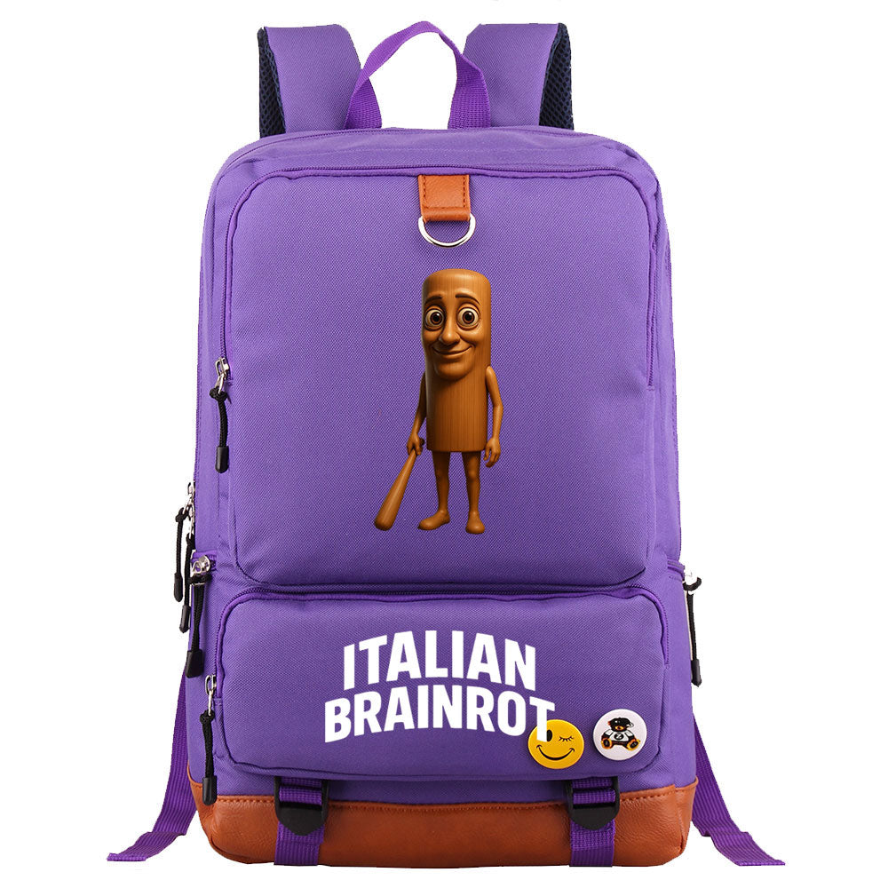 Italian Brainrot Proof Backpack NoteBook Laptop School Bag