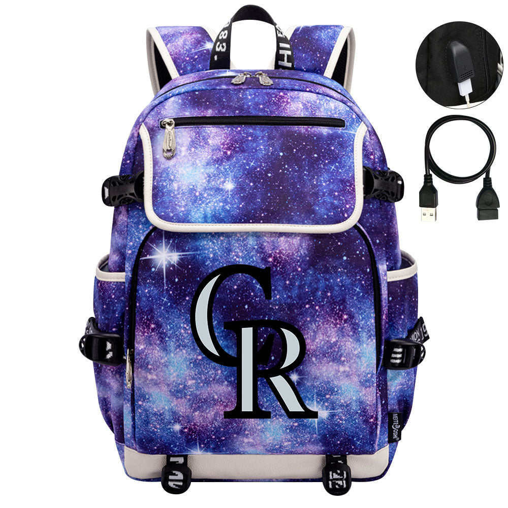 Colorado Rockies Backpack School Notebook Travel Bags