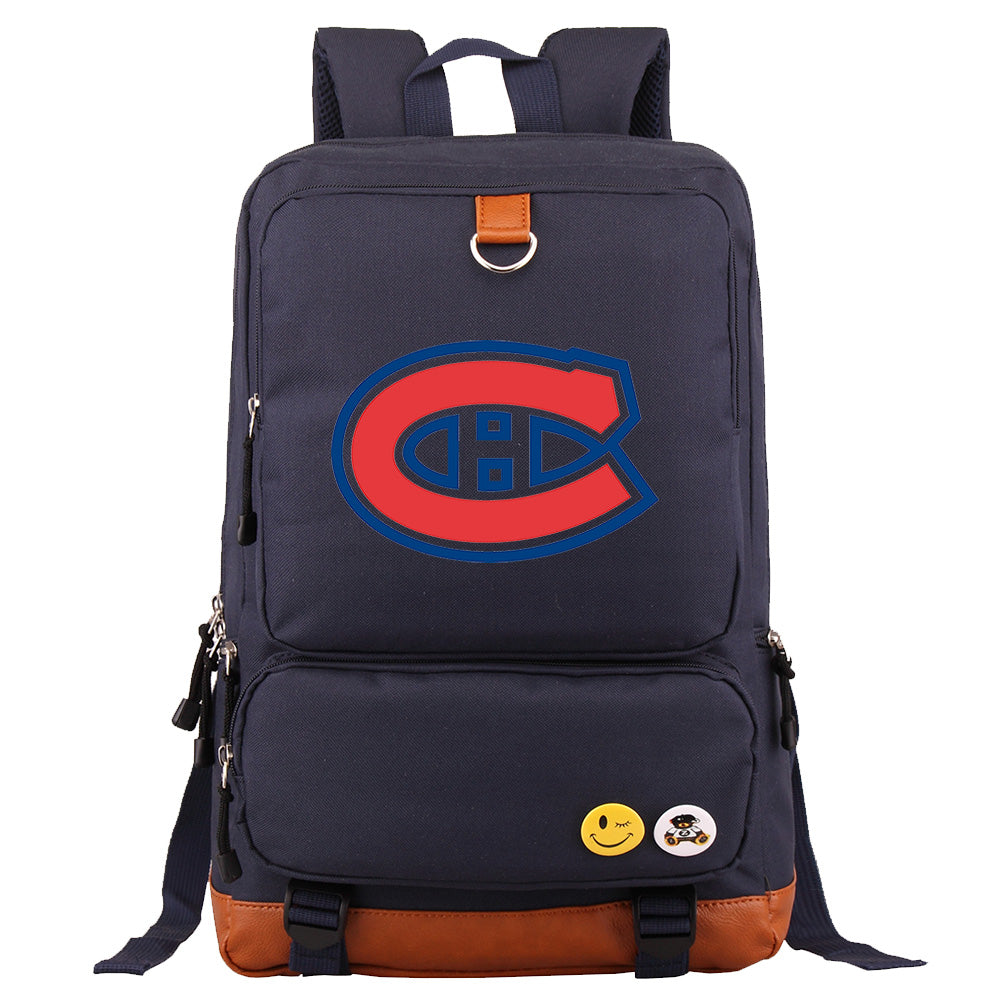 Montreal Canadiens Hockey Team Proof Backpack NoteBook Laptop School Bag
