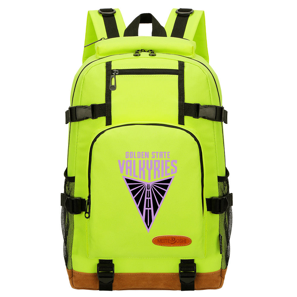 Golden State Valkyries Waterproof Backpack School Notebook Travel Bag