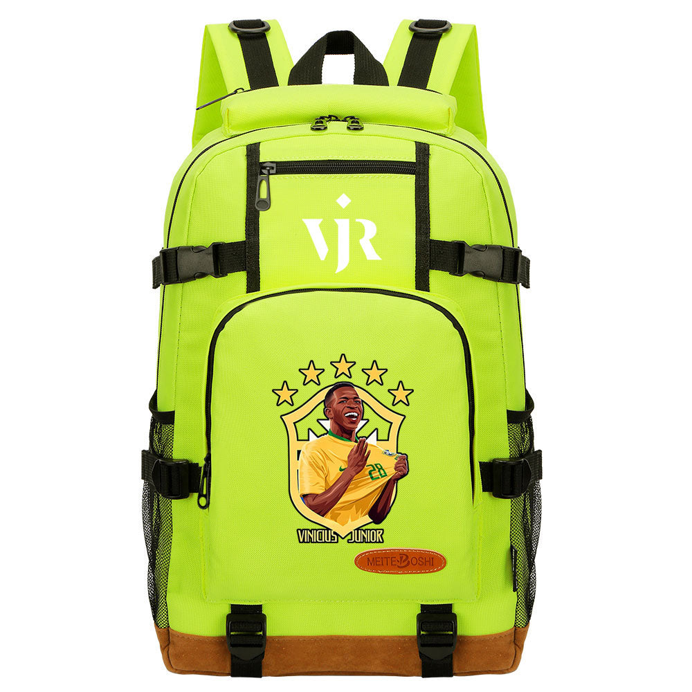 Vinicius Junior FC Waterproof Backpack School Notebook Travel Bag