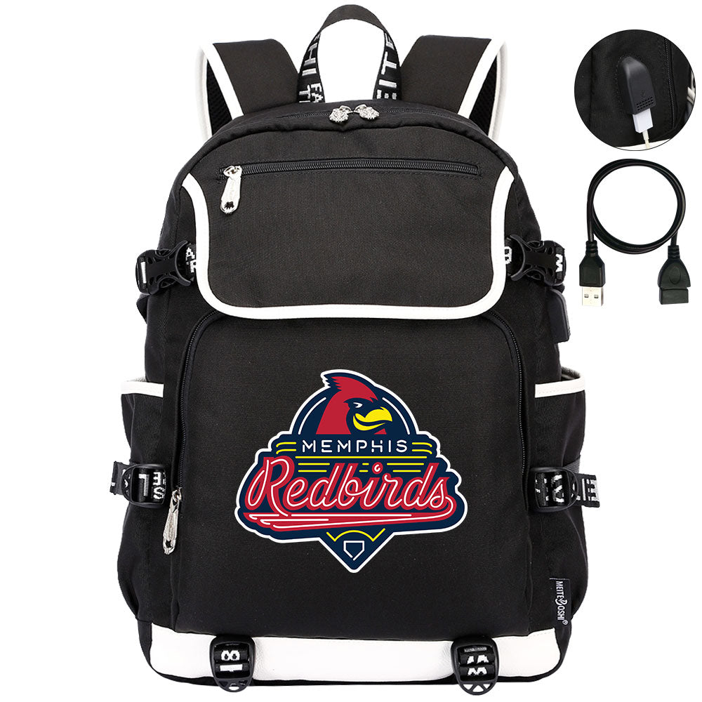 Memphis Redbirds Backpack School Notebook Travel Bags