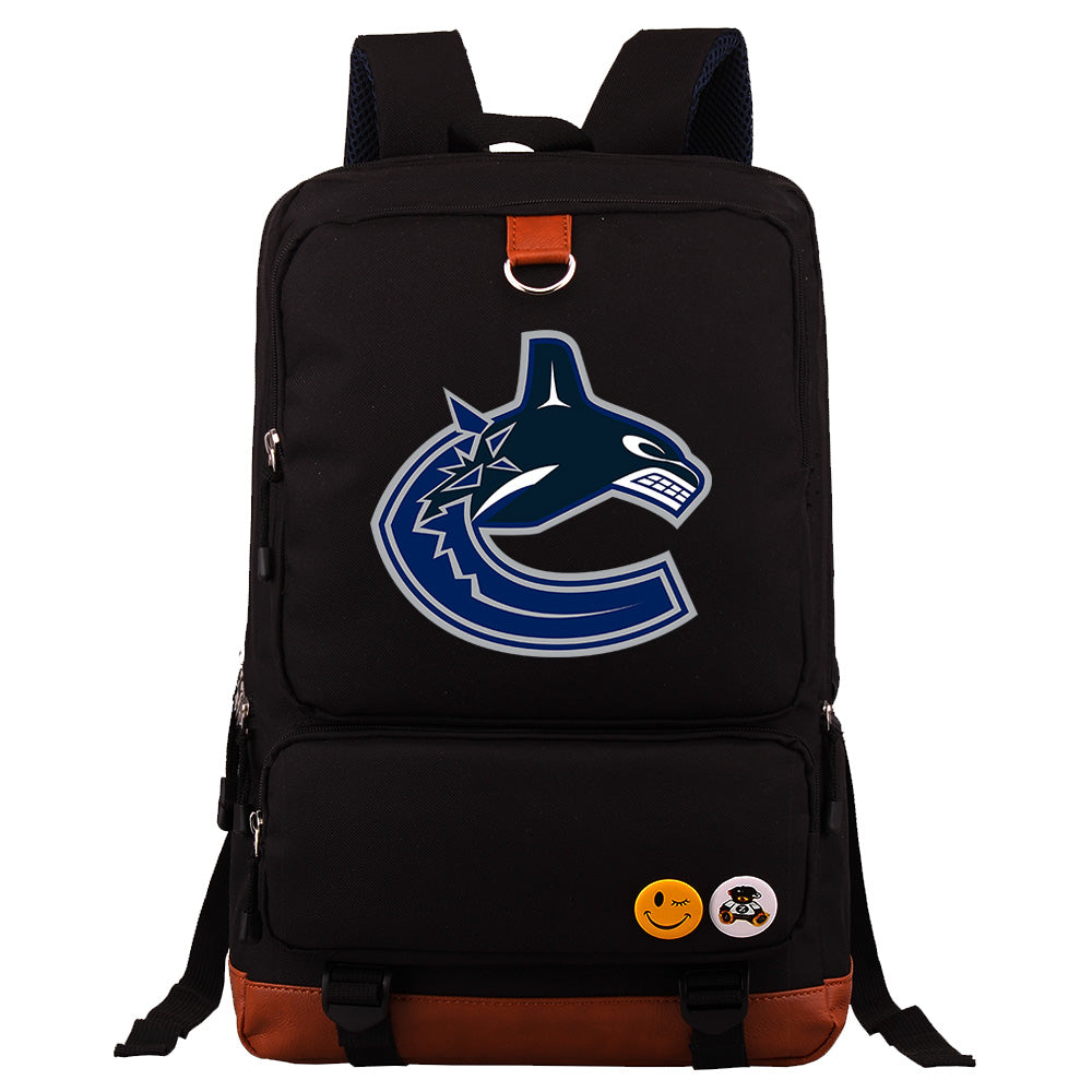 Vancouver Canucks Hockey Team Proof Backpack NoteBook Laptop School Bag