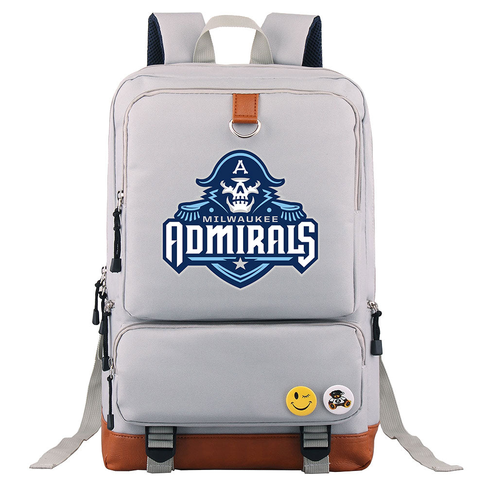 Milwaukee Admirals AHL Proof Backpack NoteBook Laptop School Bag