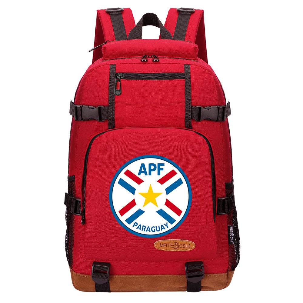 APF Paraguay National Football Team Waterproof Backpack School Notebook Travel Bag