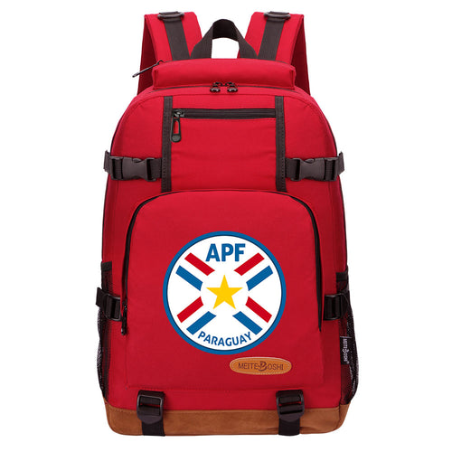APF Paraguay National Football Team Waterproof Backpack School Notebook Travel Bag