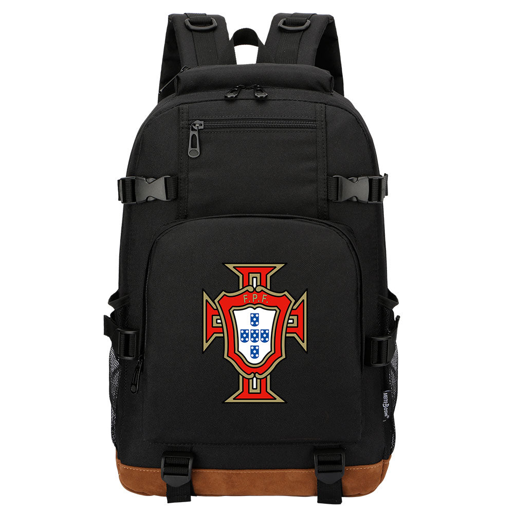 Portugal National Football Team Waterproof Backpack School Notebook Travel Bag
