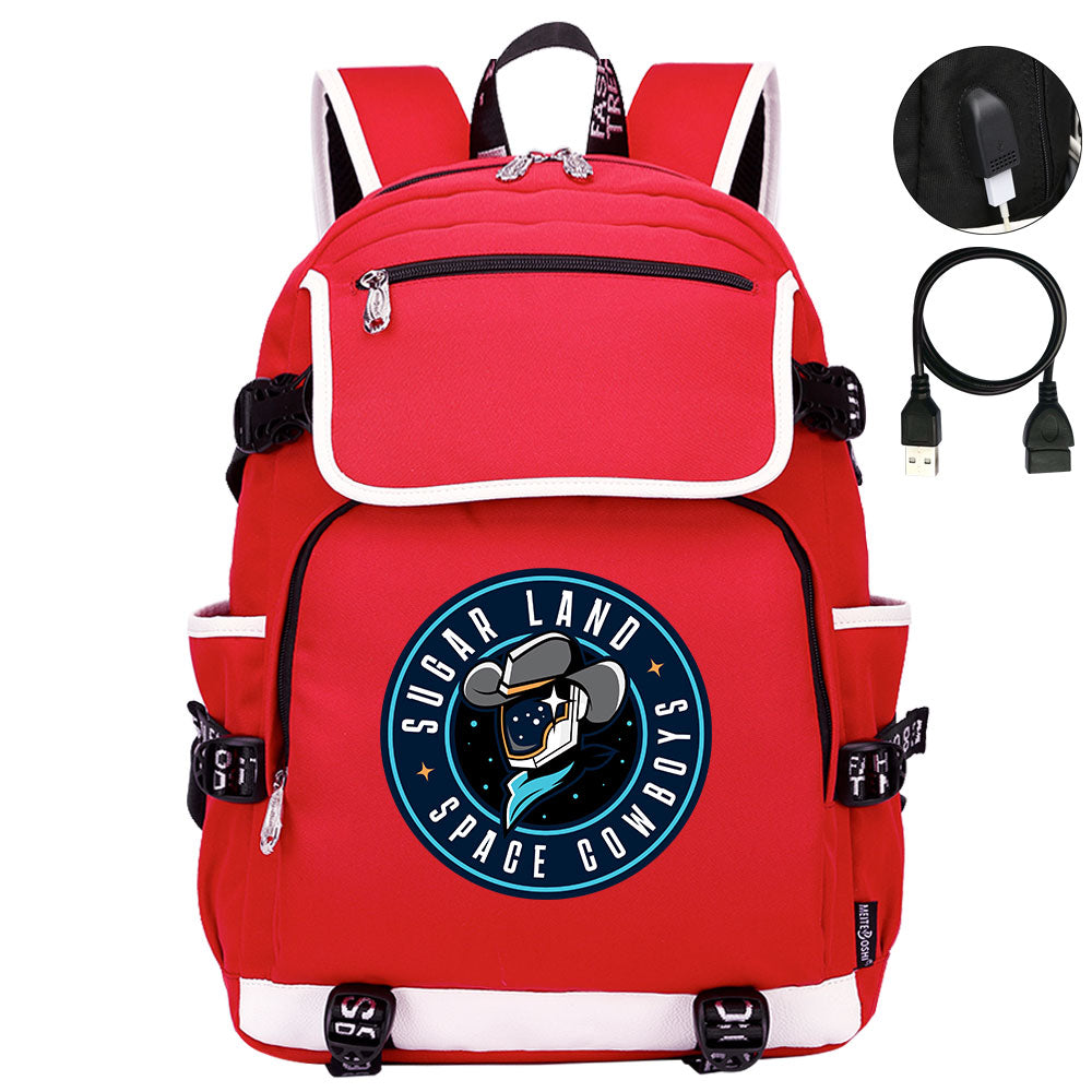 Sugar Land Space Cowboys Backpack School Notebook Travel Bags