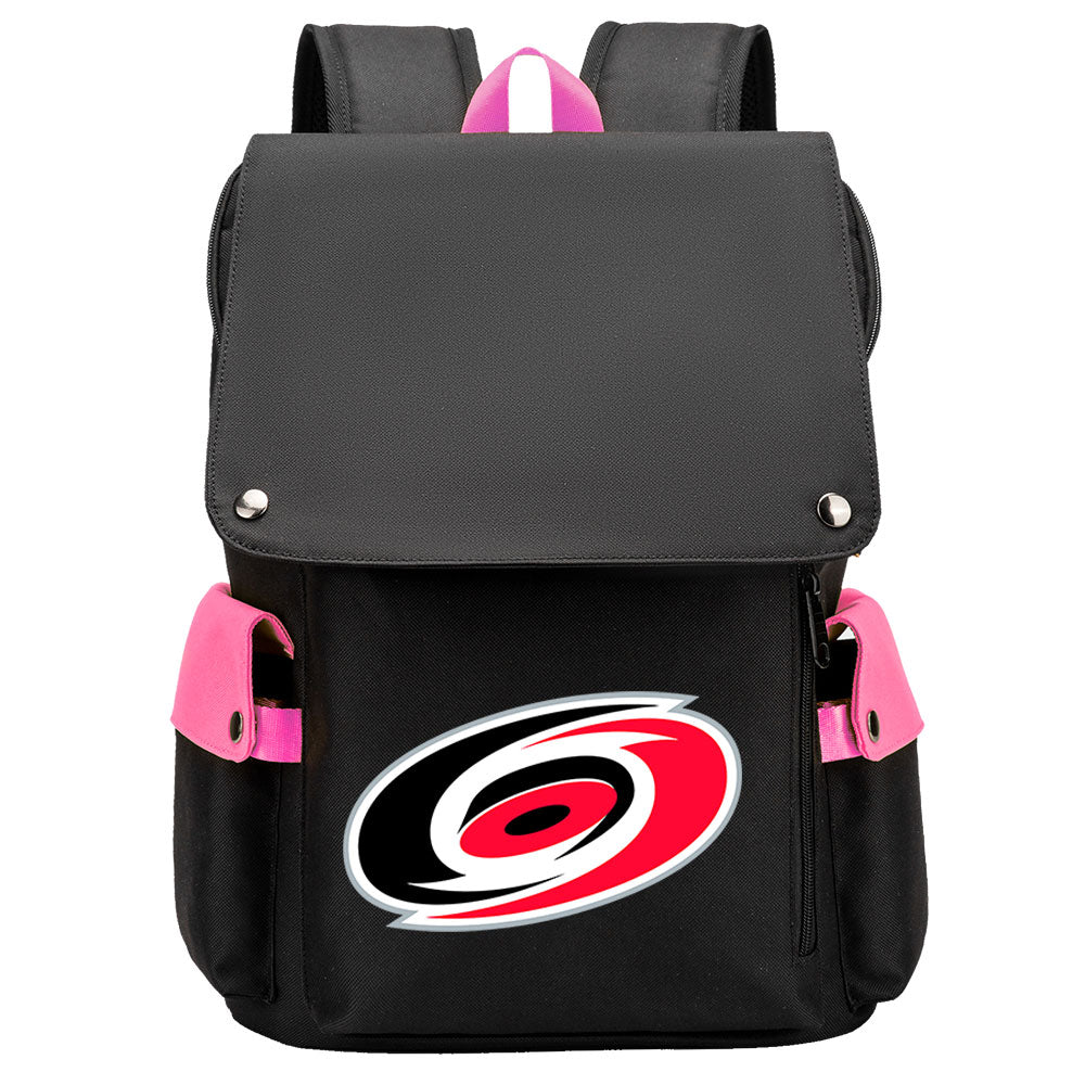 Carolina Hurricanes Hockey Team School Backpack Oxford Laptop Bag