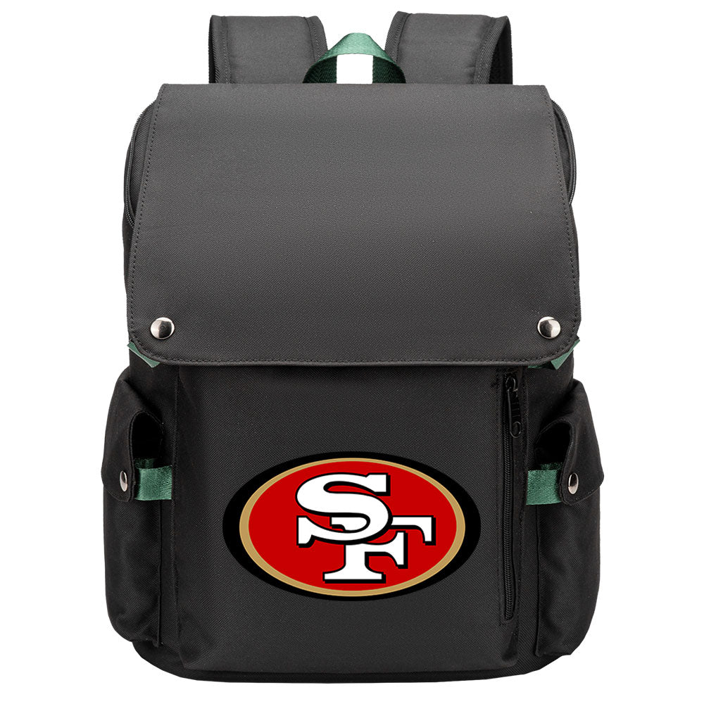 San Francisco 49ers Football Team Rugby Laptop Backpack Oxford School Bag