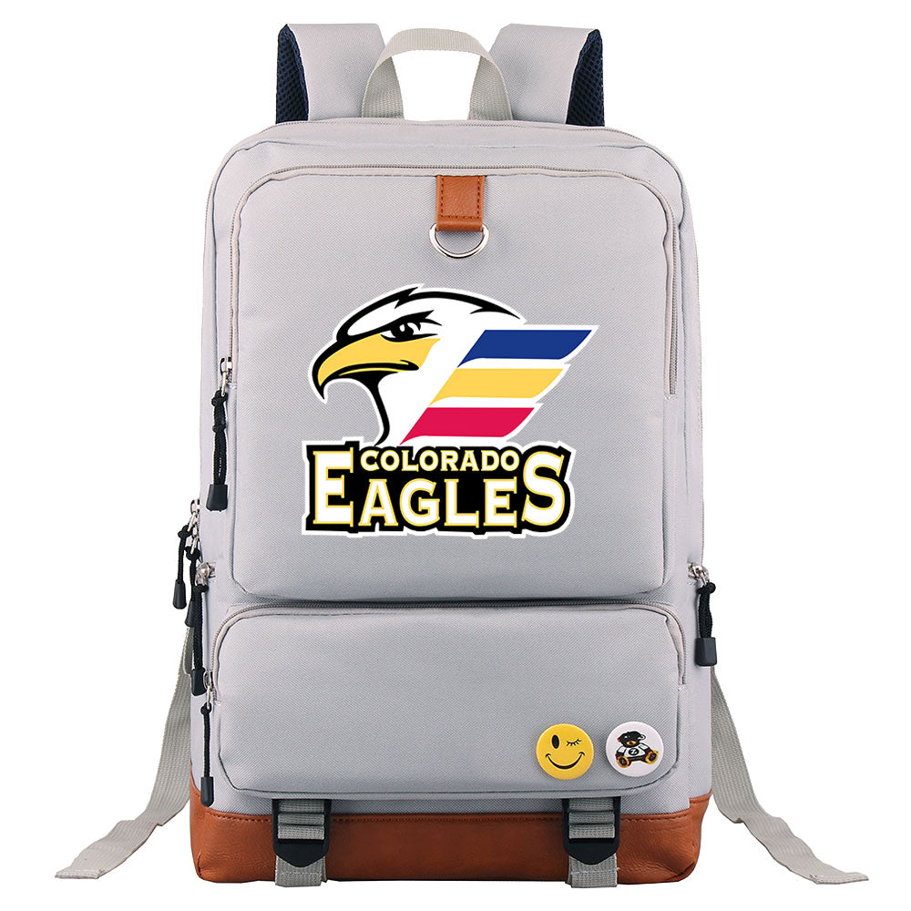 Colorado Eagles Hockey Team Proof Backpack NoteBook Laptop School Bag