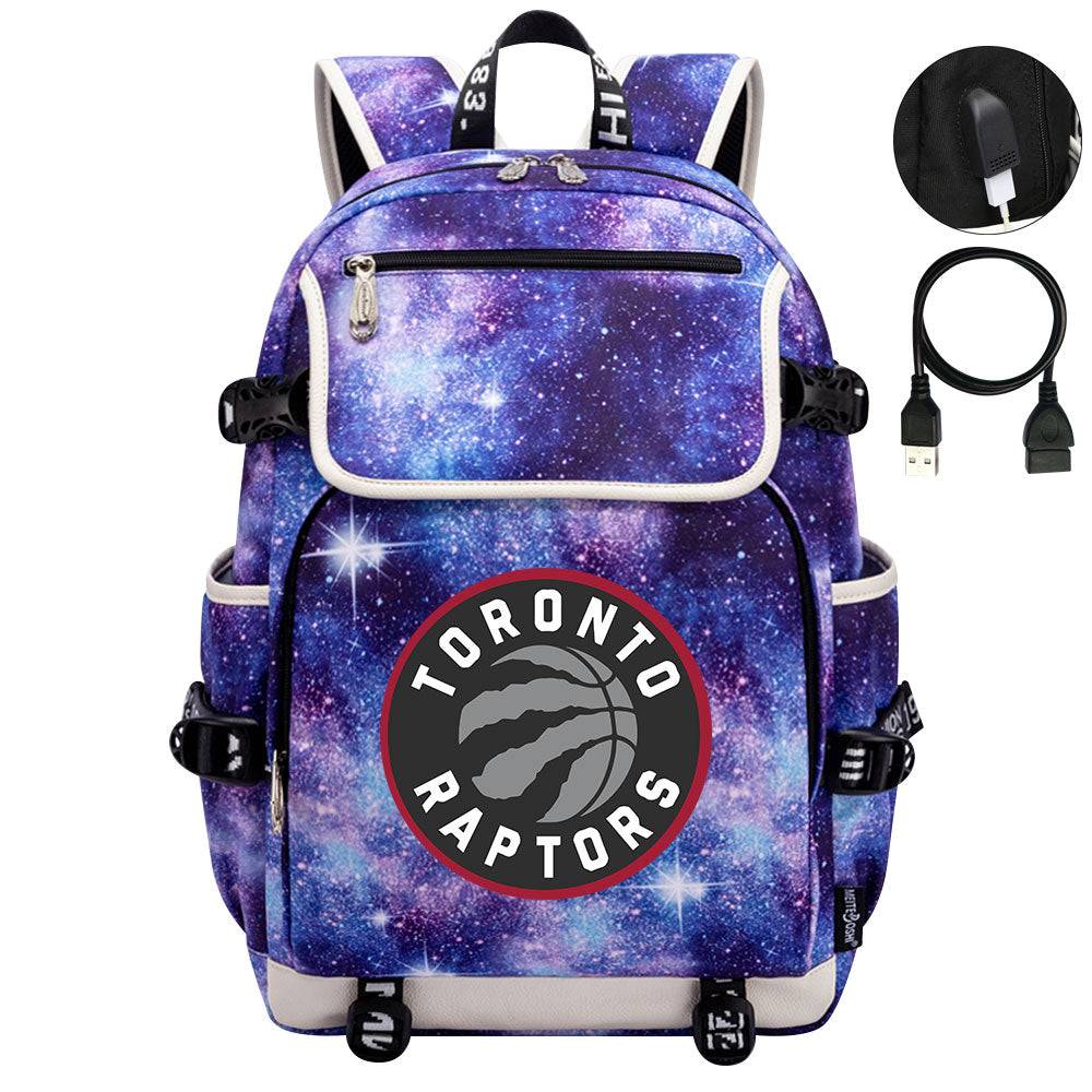 Toronto Raptors Backpack School Notebook Travel Bags