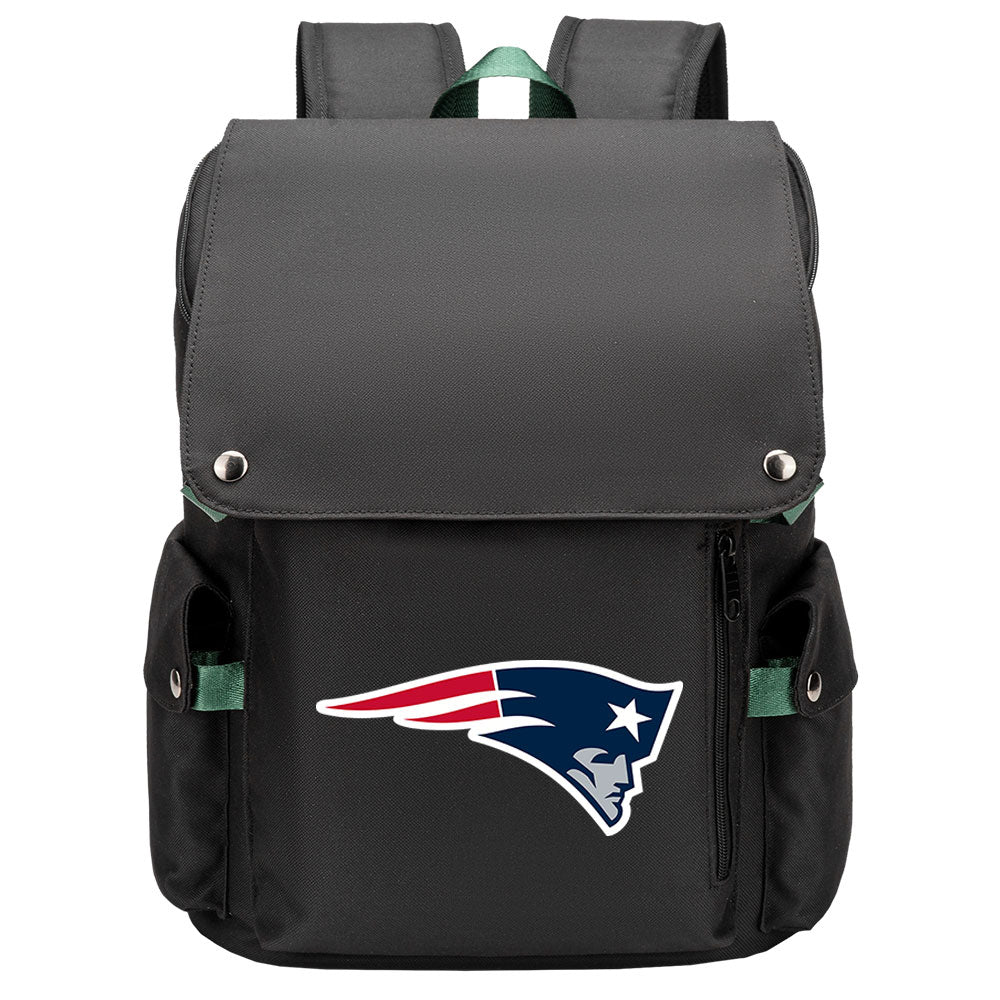 New England Patriots Football Team Rugby Laptop Backpack Oxford School Bag