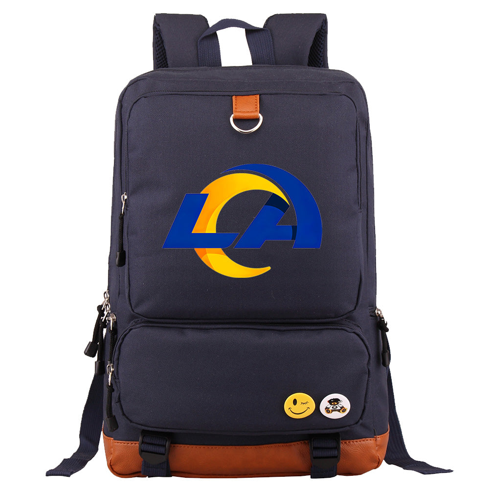 Los Angeles Rams Football Team Rugby Proof Backpack NoteBook Laptop School Bag