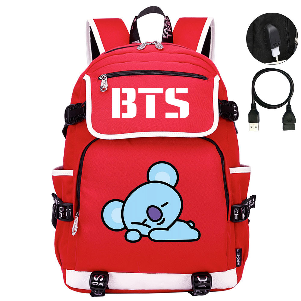 BTS Koya Backpack School Notebook Travel Bags