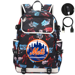 New York Mets Backpack School Notebook Travel Bags