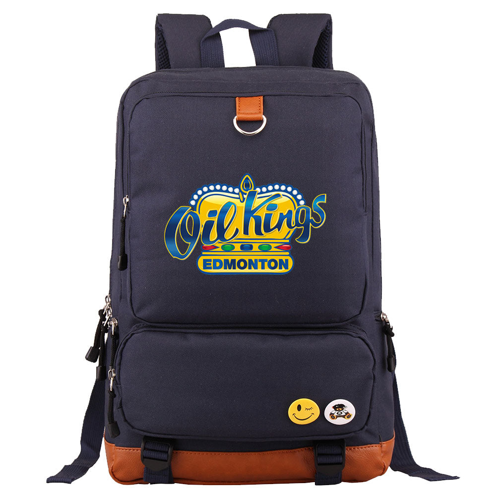 Edmonton Oil Kings Hockey Team Proof Backpack NoteBook Laptop School Bag
