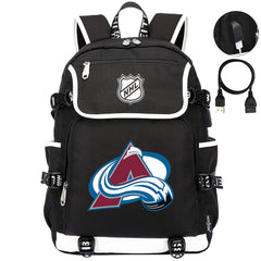 Colorado Avalanche Hockey League Backpack School Notebook Travel Bag
