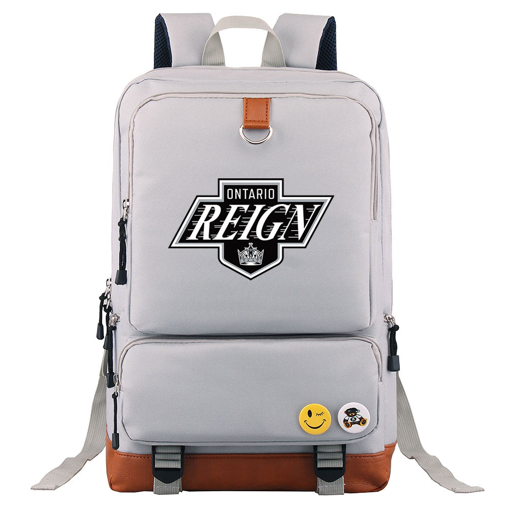 Ontario Reign Hockey Team Proof Backpack NoteBook Laptop School Bag
