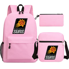 Phoenix Suns Basketball School Backpack Shoulder Bag Pencil Bags 3pcs Set