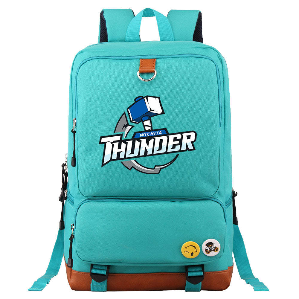 Wichita Thunder Hockey Team Proof Backpack NoteBook Laptop School Bag