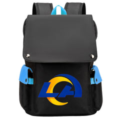 Los Angeles Rams Football Team Rugby Laptop Backpack Oxford School Bag