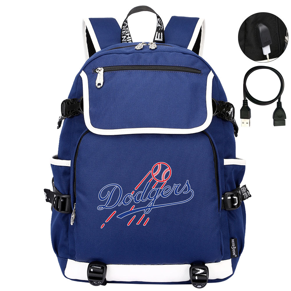 LA Dodgers Backpack School Notebook Travel Bags