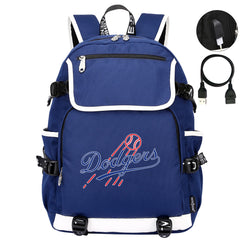 LA Dodgers Backpack School Notebook Travel Bags