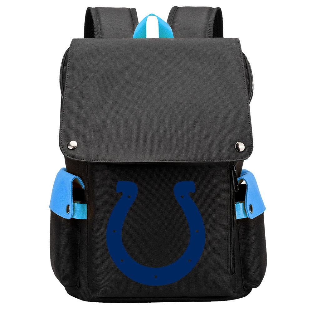 Indianapolis Colts Football Team Rugby Laptop Backpack Oxford School Bag