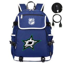 Dallas Stars Hockey League Backpack School Notebook Travel Bag