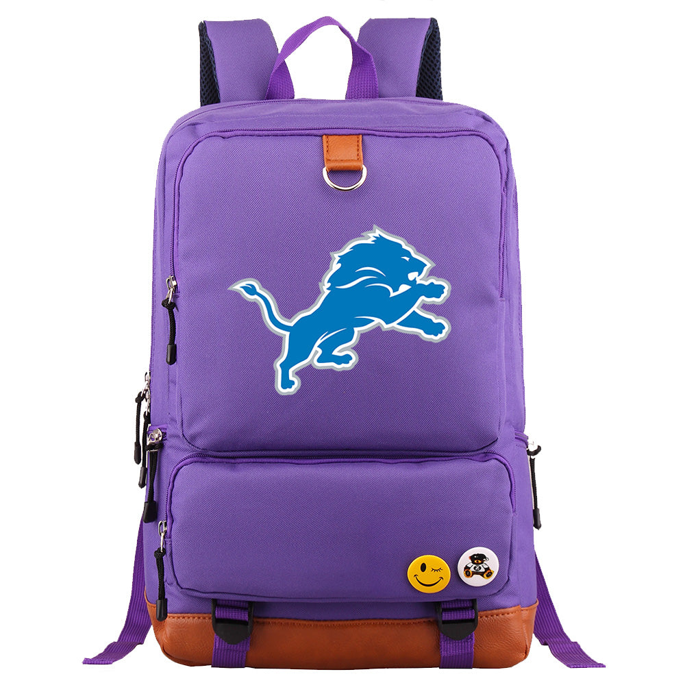 Detroit Lions Football Team Rugby Proof Backpack NoteBook Laptop School Bag