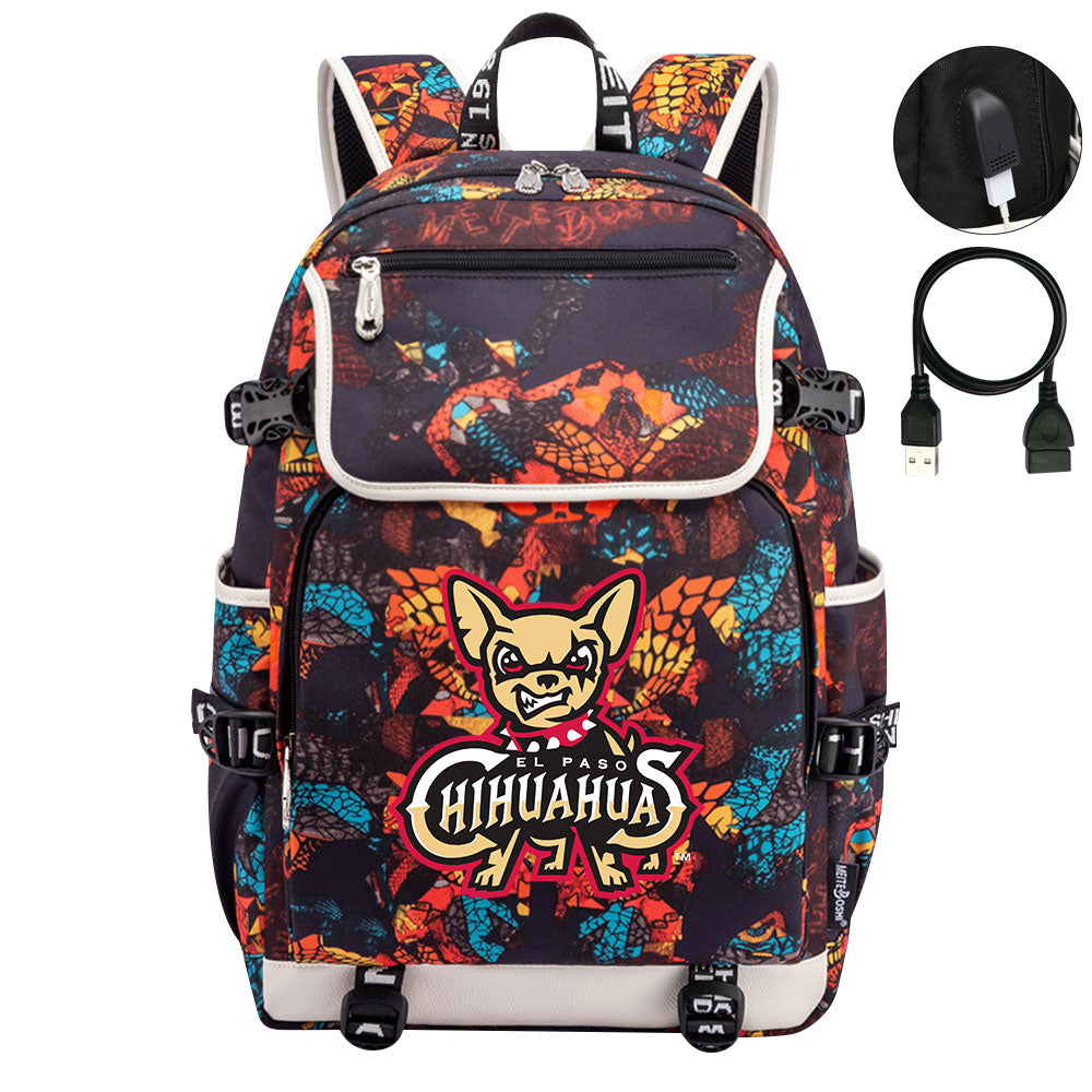 El Paso Chihuahuas Backpack School Notebook Travel Bags
