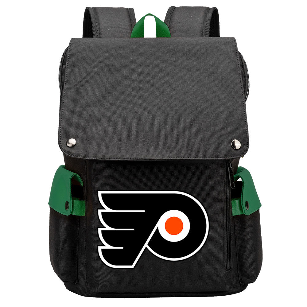 Philadelphia Flyers Hockey Team School Backpack Oxford Laptop Bag