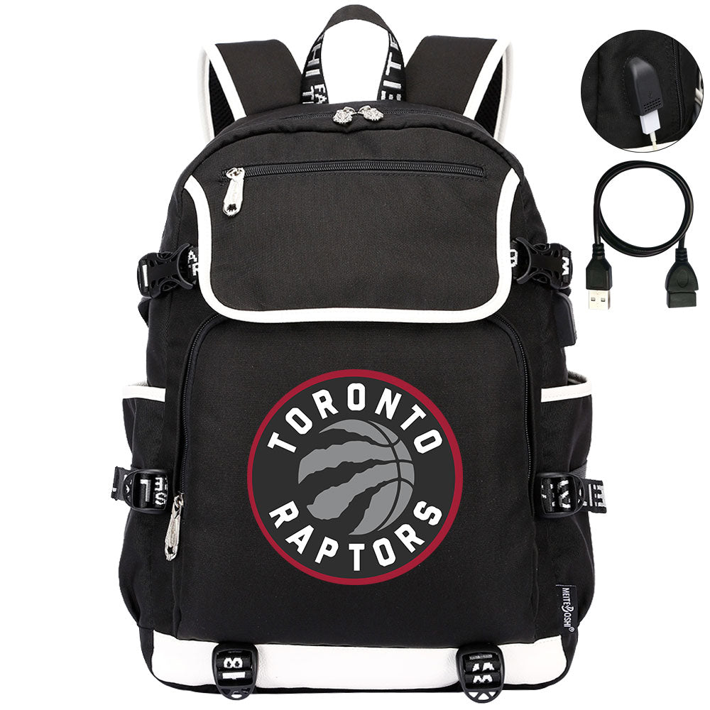 Toronto Raptors Backpack School Notebook Travel Bags