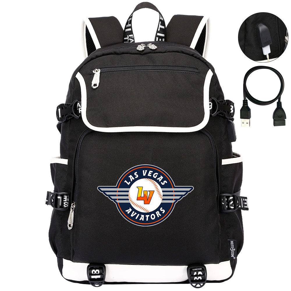 Las Vegas Aviators Backpack School Notebook Travel Bags