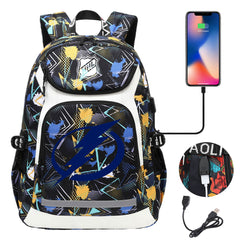 Tampa Bay Lightning Hockey League Backpack School Notebook Travel Bags With USB