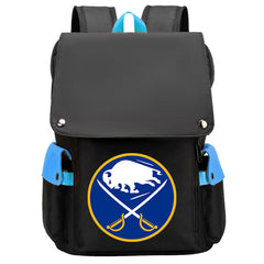 Buffalo Sabres Hockey Team School Backpack Oxford Laptop Bag